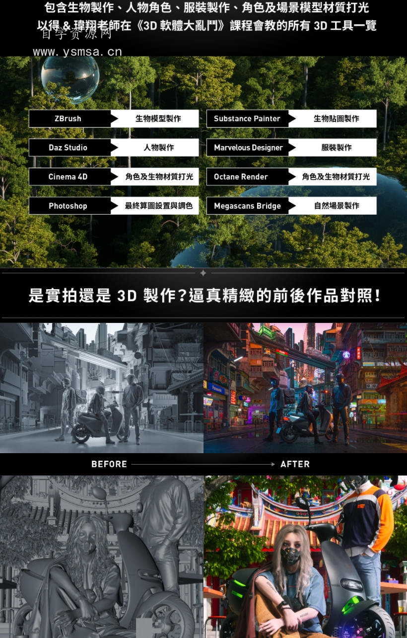 3D软体大乱斗-从概念到画面的梦幻连续技带素材百度云网盘下载