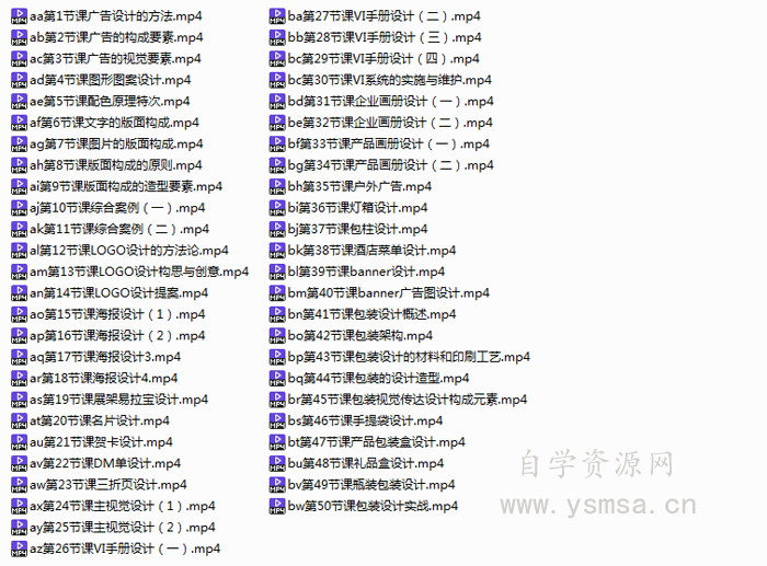 广告视觉设计实战视频课带素材百度云网盘下载